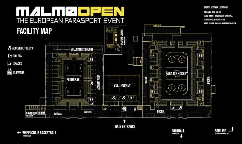 Facility map stadium area